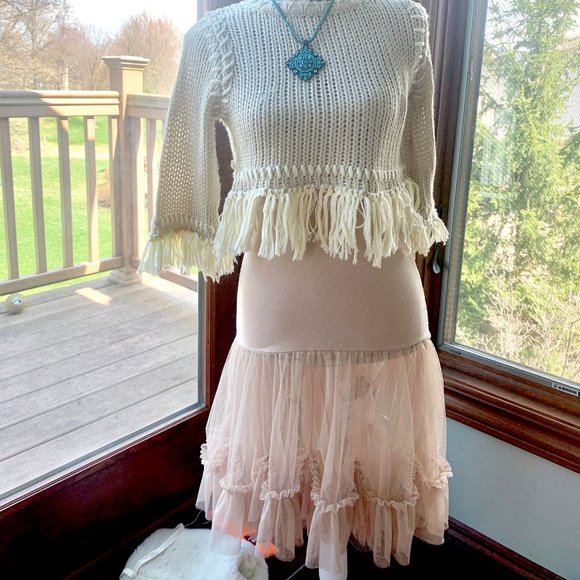 SOLD IN BUNDLE FREE PEOPLE TULLE  SKIRT, XS/S - Picture 2 of 3